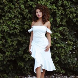 White Off Shoulder Dress
